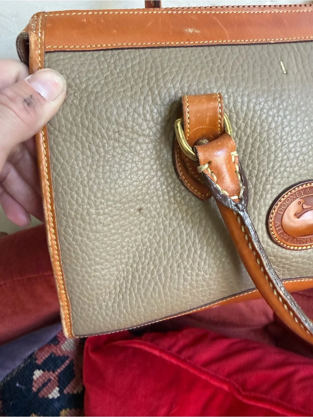 Dooney & Bourke vintage 90s All Weather leather satchel